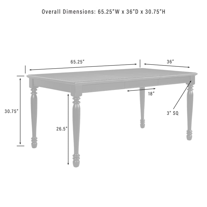 SHELBY DINING TABLE 
