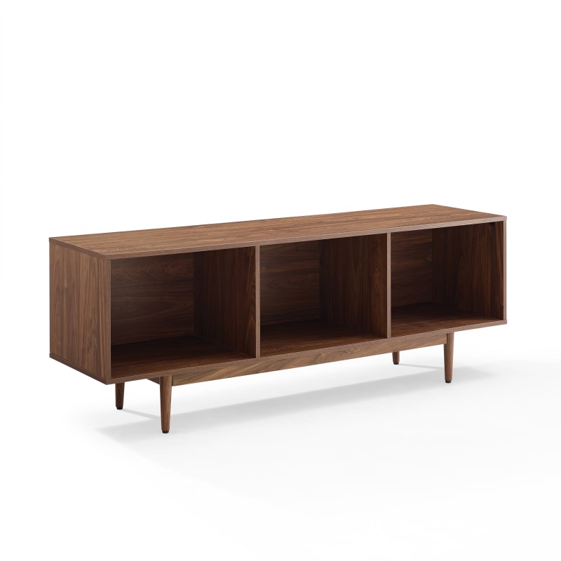 Liam Large Record Storage Console Cabinet Walnut Crosley Furniture Liam Large Record Storage Console, Storage Console Cabinet Canada
