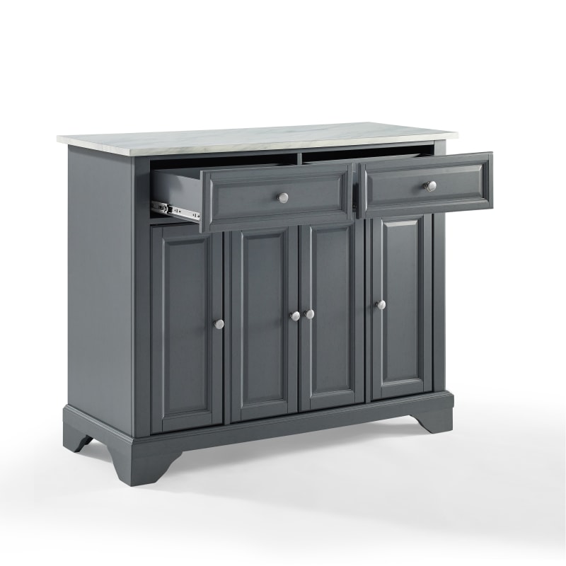 AVERY KITCHEN ISLAND , DistressedGray Crosley Furniture
